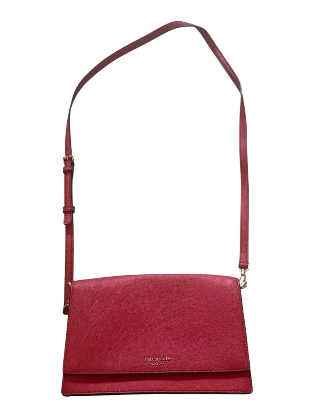 kate spade pink leather crossbody bag with gold hardware great condition